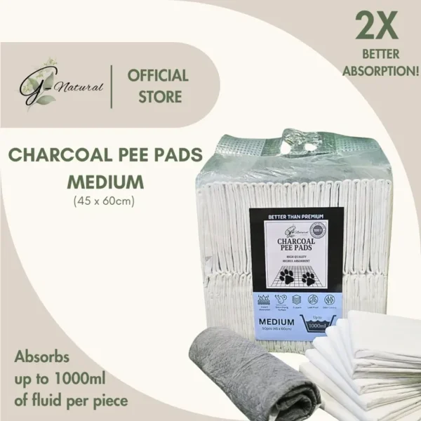 Charcoal Pee Pads (2X Better Absorption) - Image 2