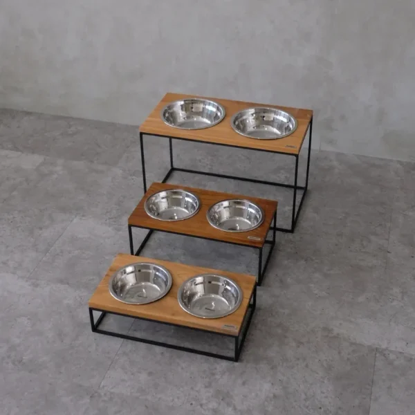 Logan Pet Bowl Stand (Double) - Image 3