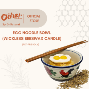 Egg Noodle Bowl (Wickless Beeswax Candle)