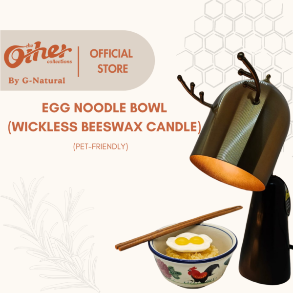 Egg Noodle Bowl (Wickless Beeswax Candle) - Image 2
