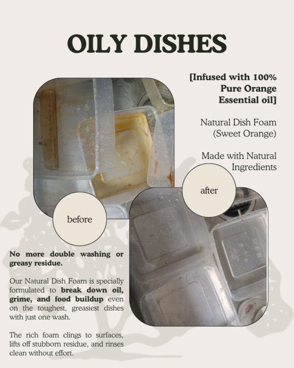 Natural Dish Foam (Lavender) - Image 5