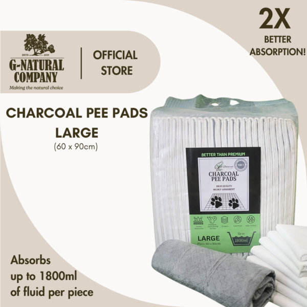 Charcoal Pee Pads (2X Better Absorption) - Image 2