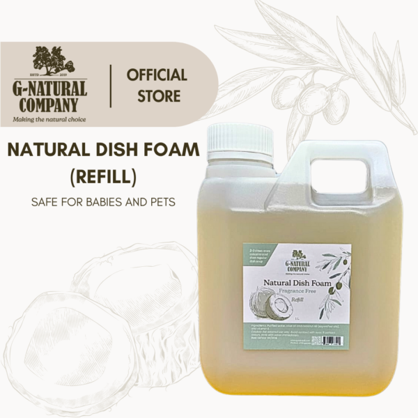 Natural Dish Foam (Fragrance Free) - Image 2