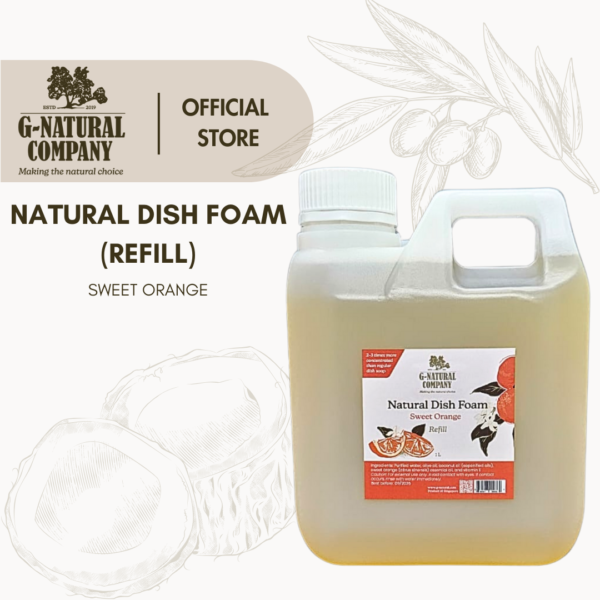 Natural Dish Foam (Sweet Orange) - Image 2